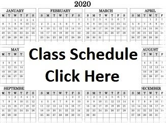 Champion Firearm Training Class Calender